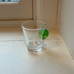 Spencer's Clear Glass with Green Handle